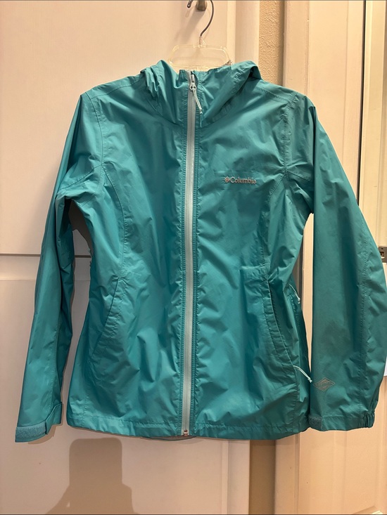 Columbia Jackets & Blazers - Columbia Women’s Teal Hooded Rain Jacket
